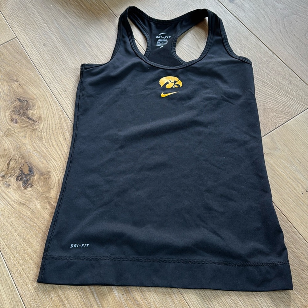 Dri-Fit Nike Black Iowa Hawkeye TankTop Small